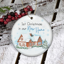 Load image into Gallery viewer, First Christmas in Our New Home 2021,First Home Ornament,New Home Gift,Housewarming Gift,Christmas Ornament,First Home Gift (First Christmas in Our New, Pack 1)…