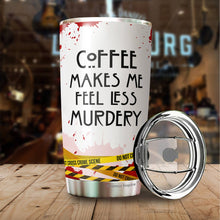 Load image into Gallery viewer, Horry Movie Tumbler 20 Oz- Crime Scene True Crime Tumbler 20Oz - Stainless Steel Travel Tumbler - Funny Gifts for Men, Women, Friends