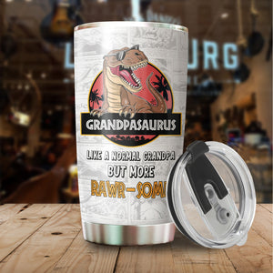 Grandpasaurus Best Gifts - Gifts For Grandpa - Father Day Gift For Grandpa From Granddaughter, Grandson - Grandpa Birthday Gift For Grandfather - 20 oz Tumbler Gifts For Papa on Christmas