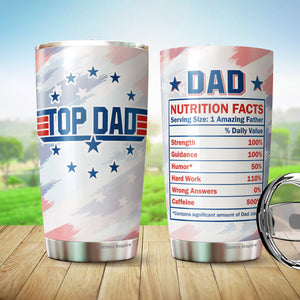 Kozmoz Inspire Top Dad Father Day Gifts For Dad - Dads Spot Pillow Cover With Pocket Dad Tumbler 20oz - Patriotic Military Gifts For Dad, Husband On Christmas, Birthday - Gifts Set For Dad, Fathers