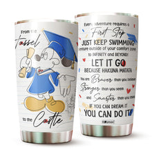 Load image into Gallery viewer, Graduation Gifts - Perfect Gifts For Graduates - From The Tassel To The Castle Stainless Steel Tumbler 20oz - Funny Graduation Travel Coffee Mug Gifts For Her, Him, Daughter, Son, Friends, Graduates