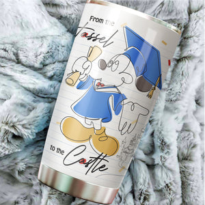Graduation Gifts - Perfect Gifts For Graduates - From The Tassel To The Castle Stainless Steel Tumbler 20oz - Funny Graduation Travel Coffee Mug Gifts For Her, Him, Daughter, Son, Friends, Graduates