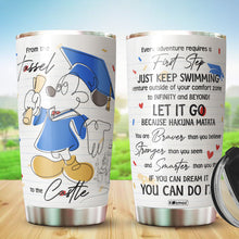 Load image into Gallery viewer, Graduation Gifts - Perfect Gifts For Graduates - From The Tassel To The Castle Stainless Steel Tumbler 20oz - Funny Graduation Travel Coffee Mug Gifts For Her, Him, Daughter, Son, Friends, Graduates