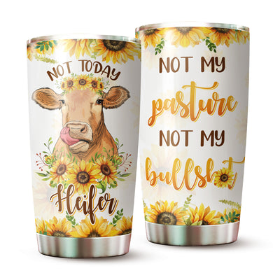 Cow Tumbler - Heifer Tumbler - Gifts for Farmers on Birthday, Christmas - Gifts for Cow Lovers - Heifer Cup - Cow Cup - Gifts for Coworkers, Colleagues, Friend - Cow Lover Tumbler - Cow Mug