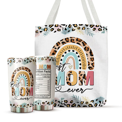 Mom Tumbler - Gifts for Mom on Mother's Day - Best Mom Ever Tumbler - #1 Mom Nutrition Facts Tumbler - Gift for Mom, Mother, Mommy from Daughter, Son, Kids - Mom Tumbler 20oz