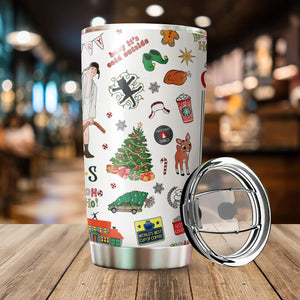 MARSANA Christmas Tumbler - Christmas Cups - Christmas Decorations - Christmas Mug - Cool Gifts for Christmas - Gift for Men, Women, Friend Coworker on Christmas - Holiday Coffee Mug