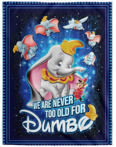 EL210413580 Disney Dumbo Fleece Blanket Quilt, Disney Bedding Decor, Disney Gift for Kids Mom Dad, Throw Blanket for Couch Sofa 60x80 VPL Cozy Plush Fleece Blanket - 60x80