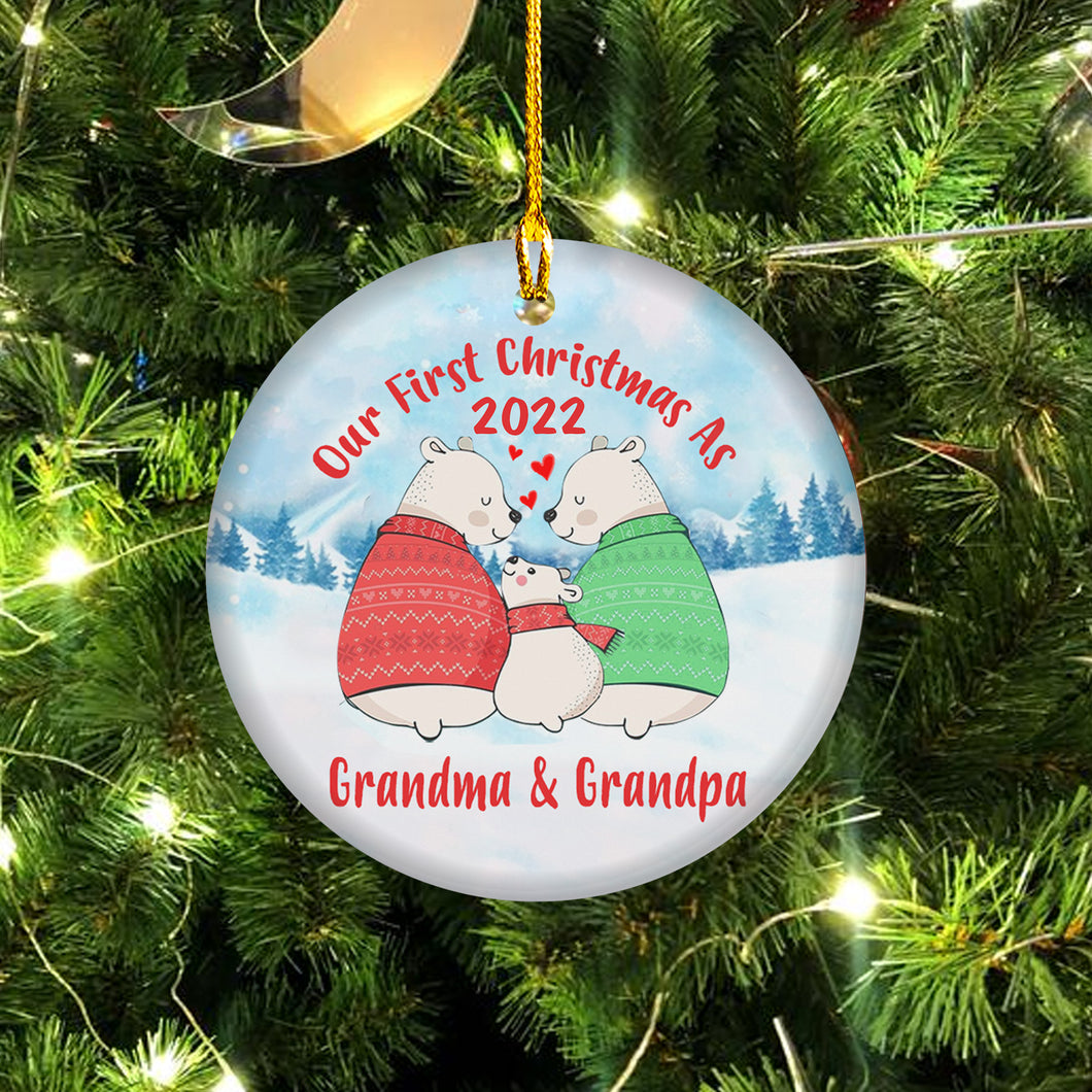 First Christmas As Grandpa and Grandma 2022 - New Grandparent 
