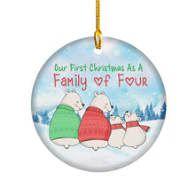 Load image into Gallery viewer, Kozmoz Inspire Home Decoration Christmas Tree Ornaments - Our First Christmas As A Family of Four 2022 Christmas Tree Ornament