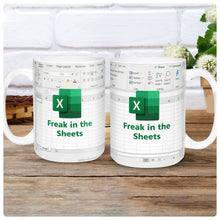 Load image into Gallery viewer, Freak In The Sheets Mug 2 - Accountant cup - Accountant funny mug - accounting  gift - cpa gifts - excel life -accounting graduation gifts - excel shortcut, na CPA,CFO, Coworkers, Men, Women Mug 11Oz 15Oz