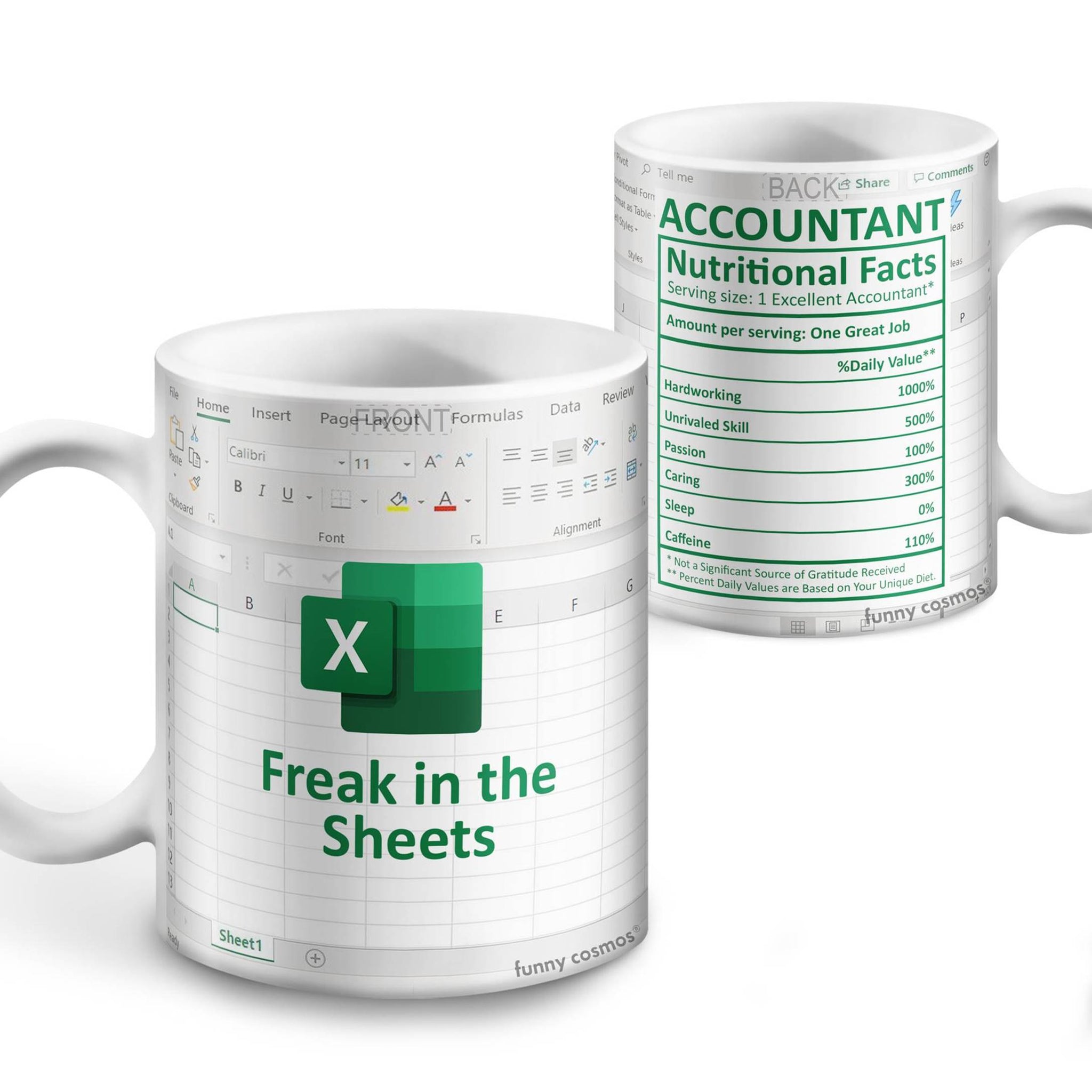 Accountant Gift, Coworker Gifts, Spreadsheet Gifts, Nerd Gifts