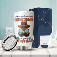 Load image into Gallery viewer, Kozmoz Inspire Bonus Dad Nutrition Facts Tumbler Gifts - Even Though I&#39;m Not From Your Tumbler - Tumbler Gift Father In law Step Dad Bonus Dad Fathers Day, Tumbler 20 Oz