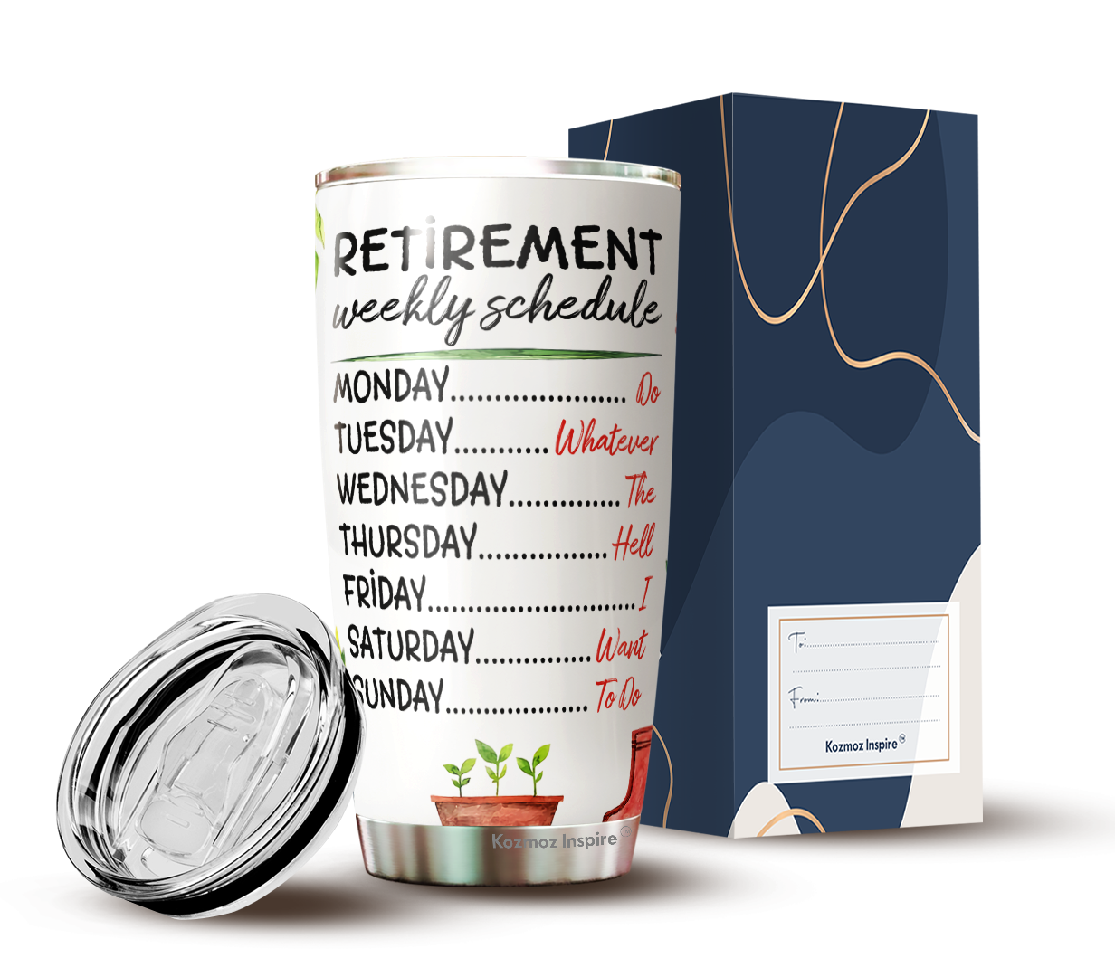 220210708 Funny Retirement Gifts for Women Men Dad Mom Retirement Coffee Gift Calendar Retired for Coworkers Office and Family tumbler 1 20oz