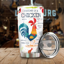 Load image into Gallery viewer, Kozmoz Inspire Chicken Anatomy Tumbler 20 Oz - Chicken Lovers Mug Gifts - Farmer Gifts For Men Women, Grandma Grandpa Tumbler Gift, Mothers Day Fathers Day Gifts, Sarcasm Tumbler 20 oz