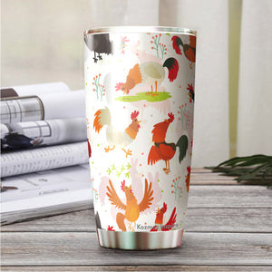 Kozmoz Inspire I Just Love Cows Cow Tumbler 20 Oz - Chicken Lovers Tra