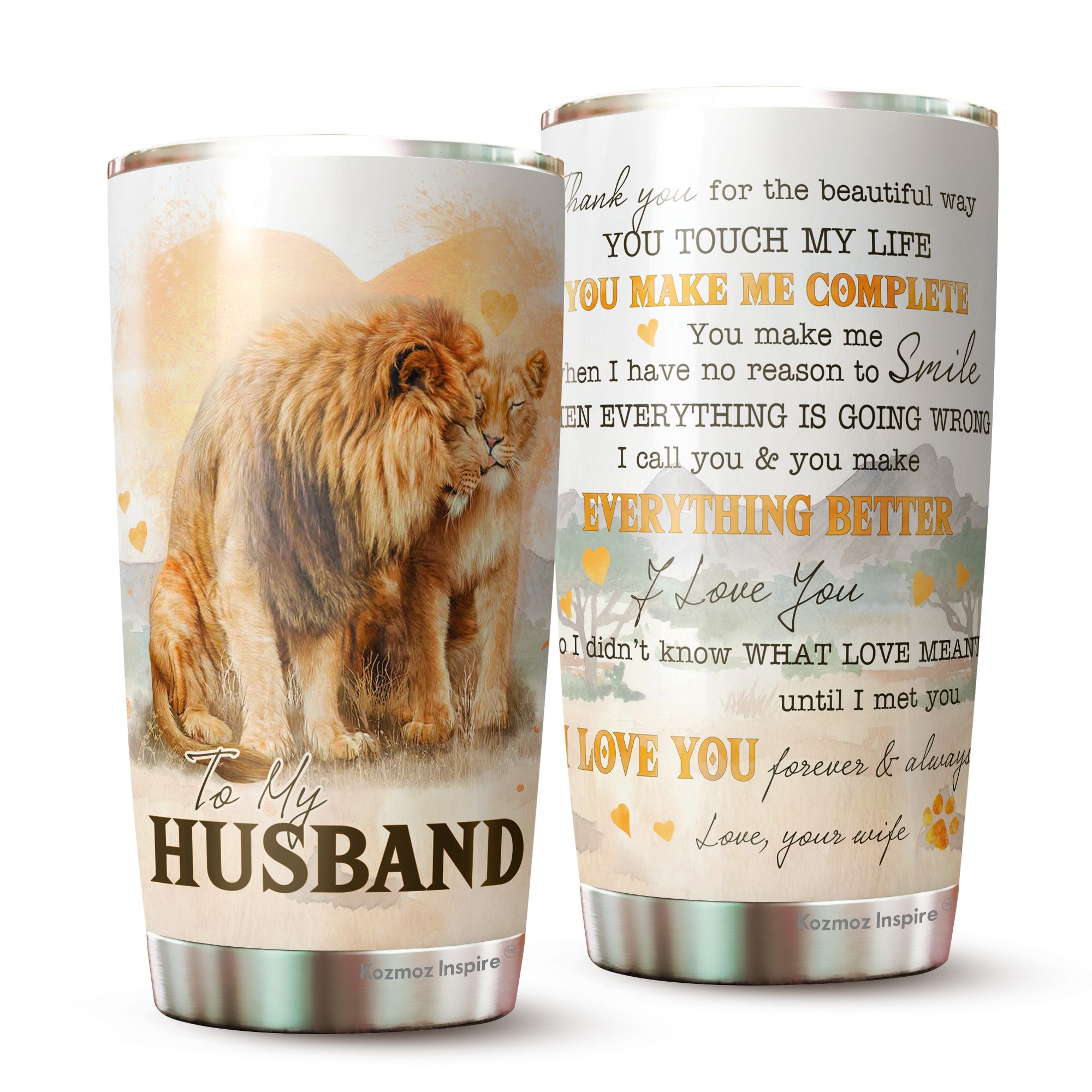 Valentines Day Gifts for Him - Stainless Steel Tumbler 20oz - Funny  Birthday Gift for Husband from Wife & Anniversary Present for Him - Gifts  for Men Best Husband - Christmas Gift