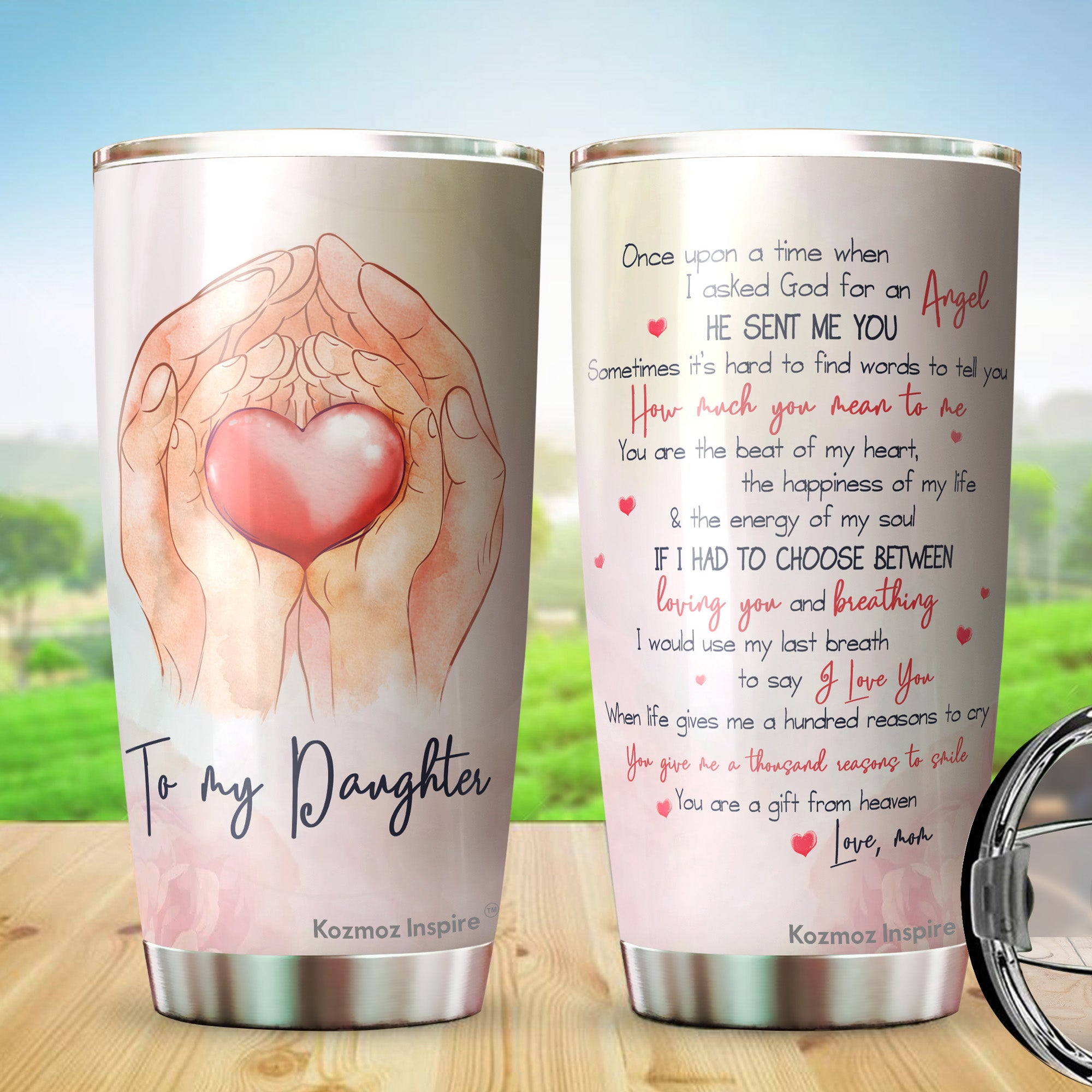 Daughter Gift from Mom/Dad Tumblers 20oz - Gifts for Daughter from  Mother/Father Coffee Mug - To My Daughter Cup - Christmas Mothers Day  Birthday Gift