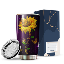 Load image into Gallery viewer, To My Mom Tumbler - You Are My Sunshine Butterfly Sunflower Mom Tumbler - Birthday Gifts For Mom From Daughter, Son, Kids, Gift for Mom on Mother&#39;s Day, Christmas, Birthday - Tumbler 20oz