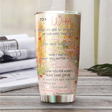 Load image into Gallery viewer, Kozmoz Inspire You And Me We Got This To My Wife Tumbler 20 Oz Gifts - Insulated Stainless Steel Tumbler 20 Oz for Wife - Birthday Gift for Wife &amp; Anniversary Present for Her