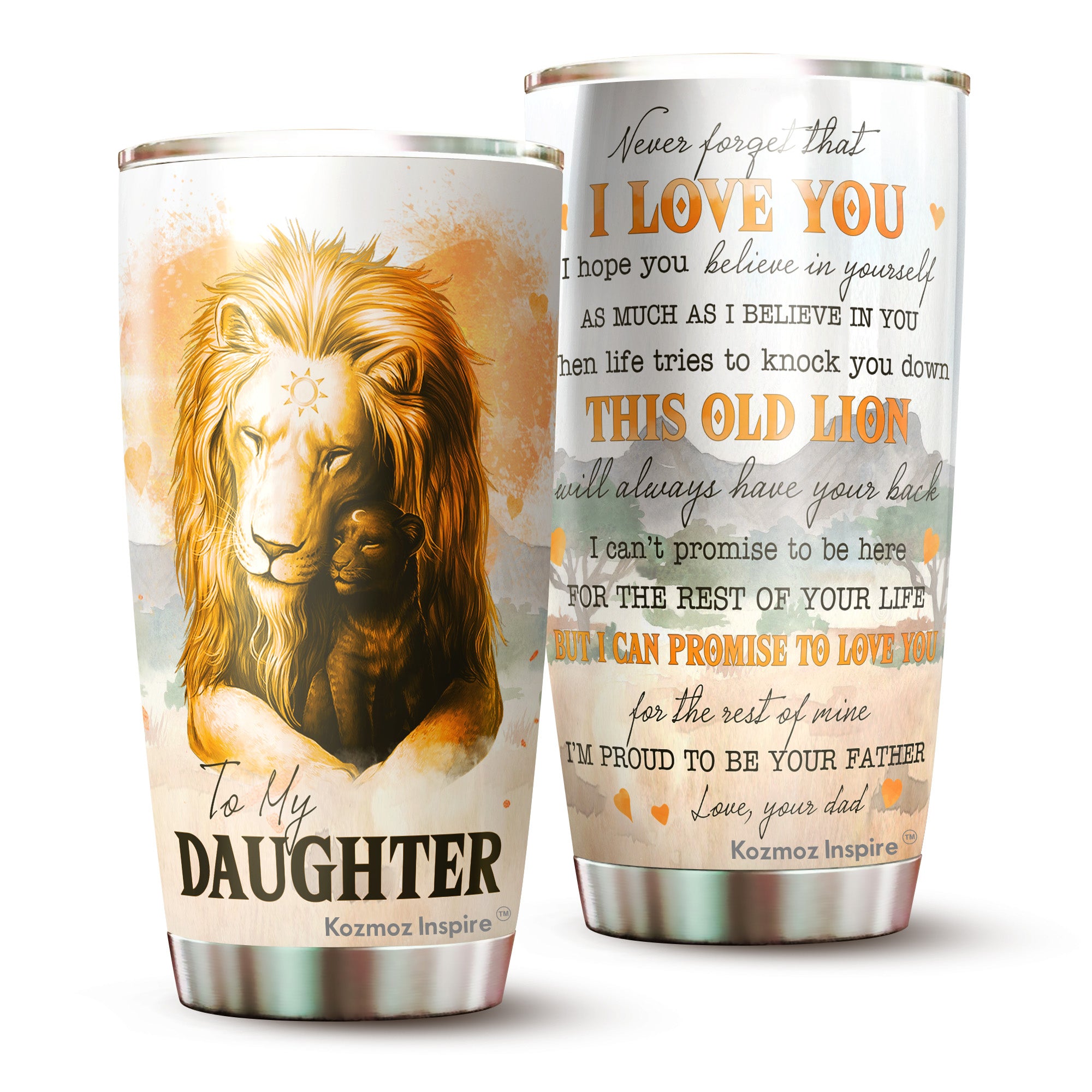 Son Tumbler 20 Oz, To My Son Tumbler, Son Tumbler From Mom, Son Lion  Tumbler, Son Coffee Mug Insulated Cup Valentine's Day Gift