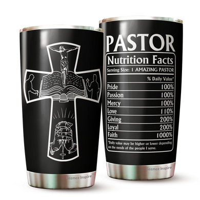 Pastor Appreciation Gifts - 20oz Travel Coffee Mug - Great Gift Idea for Appreciation, Birthday, Easter, Halloween, Thanksgiving, Christmas, Anniversary - Best Pastor Ever tumbler 20oz 5