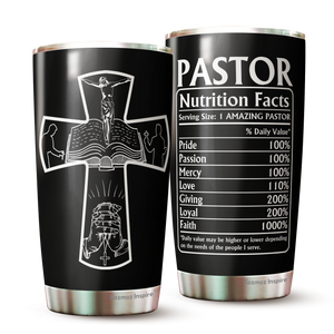 Pastor Appreciation Gifts - 20oz Travel Coffee Mug - Great Gift Idea for Appreciation, Birthday, Easter, Halloween, Thanksgiving, Christmas, Anniversary - Best Pastor Ever tumbler 20oz 5