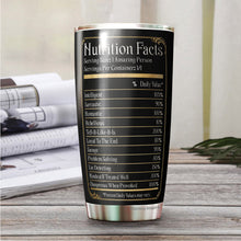 Load image into Gallery viewer, Kozmoz Inspire Vintage Aged to Perfection 1952 Nutrition Facts Tumbler of the Seventies - 70 Birthday Party, Turning 70 Birthday, 70th Bday For Her &amp; Him, Seventy Birthday Tumbler 20 Oz