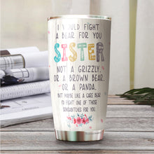 Load image into Gallery viewer, Life Is Sweeter With A Sister Tumbler - Little Sister Tumbler - Birthday Gifts For Little Sister - Bestie Tumbler For Women