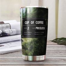 Load image into Gallery viewer, Cup Of Coffee Tumbler - Game Inspired Cup, Coffee Stats, Gamer Gift, Birthday Gift, Coffee Mug, Coffee Stats Tumbler 20 Oz