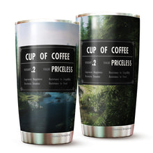 Load image into Gallery viewer, Cup Of Coffee Tumbler - Game Inspired Cup, Coffee Stats, Gamer Gift, Birthday Gift, Coffee Mug, Coffee Stats Tumbler 20 Oz