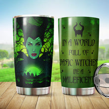 Load image into Gallery viewer, Villains Tumbler - In A World Full Of Basic Witches Tumbler - Halloween, Christmas Birthday Gifts For Her, Women, Men, Coworker, Friends- Tumbler 20 Oz