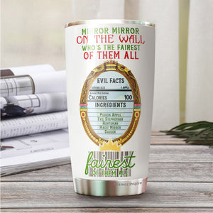 Evil Facts Tumbler - Villains Coffee Tumbler - Birthday Gifts For Her, Women, Coworker, Friends - Tumbler 20 Oz