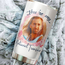 Load image into Gallery viewer, Nicöläs Lovers Cäge You&#39;re My National Treasure Ceramic Gifts Novelty Tumbler 20Oz - Present Ideas for Male, Female, Bosses, Coworkers, Colleagues - Gifts for Birthday, Christmas, Valentine, Anniversary