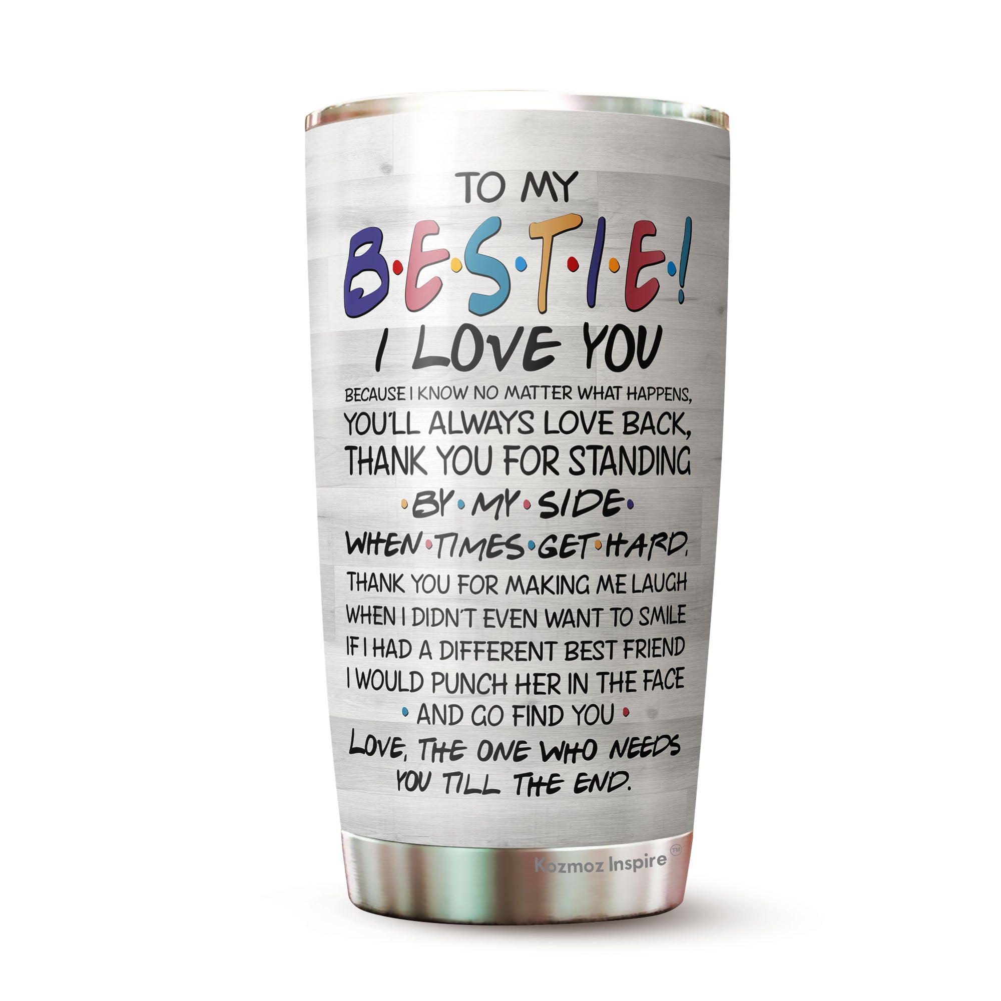 Best Friend Tumbler Gifts for Women Stainless Steel Tumbler - Novelty –  Kozmoz Inspire