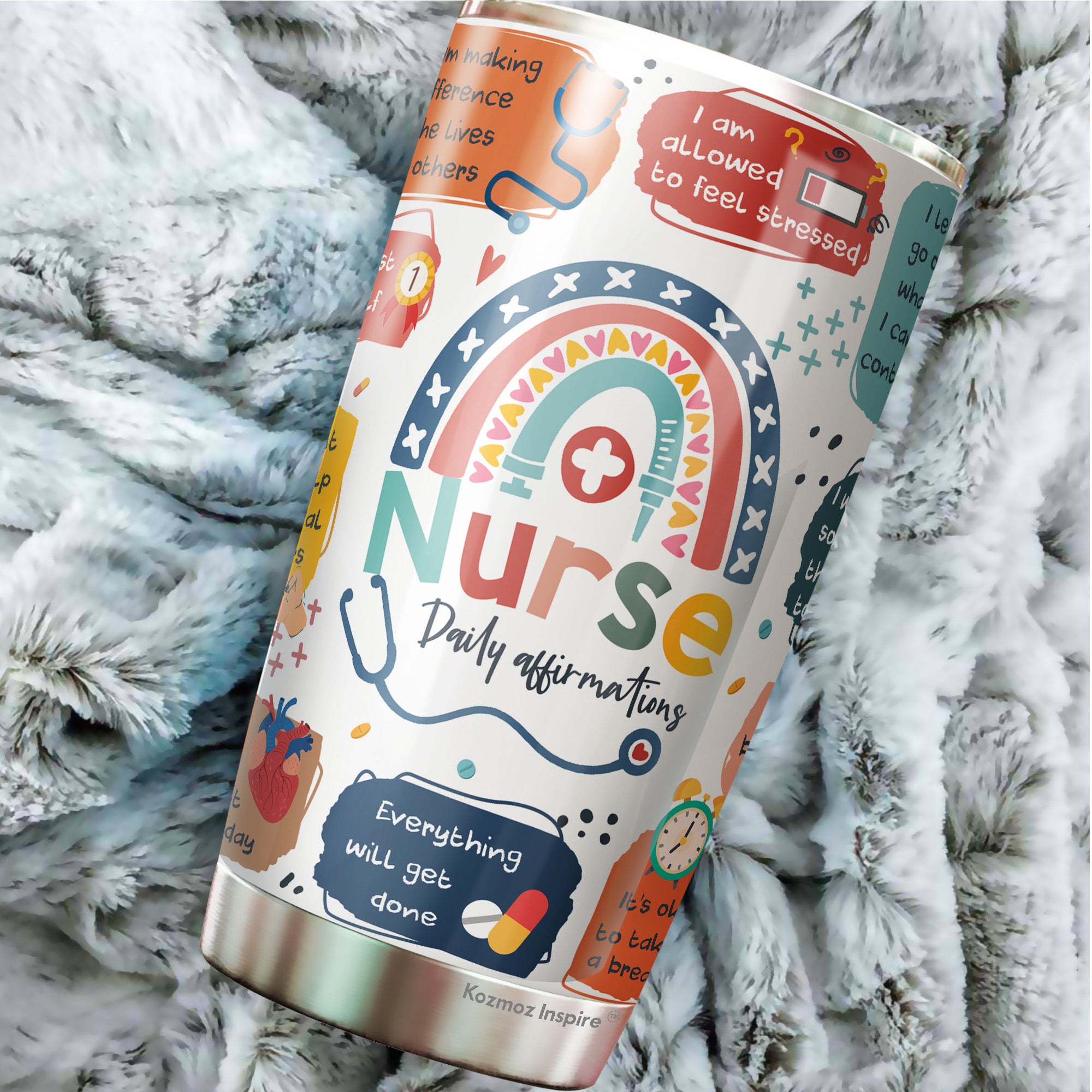 Nurse Tumbler Nurse Water Bottle Nurse Gifts RN Gift Nurse Graduation Gift  Motivational Water Bottle New Nurse Gift BSN Gift 