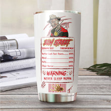 Load image into Gallery viewer, Horror Character Tumbler - Halloween Tumbler - Horror Tumbler - Christmas, Halloween, Birthday Gifts For Friends, Coworker - Freddy Tumbler - Tumbler 20 Oz