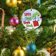 Load image into Gallery viewer, Christmas Tree Home Decor Ornaments - 2022 Stink Stank Stunk Ceramic Ornament - Xmas Tree Hanging Ornament Decorations