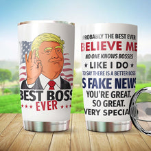 Load image into Gallery viewer, Best Boss Gifts For Men - Bosses Day Gifts For Women Bosses - Manager Gifts Boss Appreciation Gifts - Boss Birthday Gifts For Women Cool Gifts For Bosses - Gifts For Boss Men Christmas Tumbler