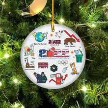 Load image into Gallery viewer, 2022 Chrismas Ornament Keepsake Annually Home Decors Decoration Commemorative Christmas Tree Ornament - Decorative Hanging Ceramic Ornaments