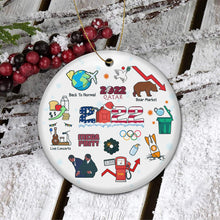 Load image into Gallery viewer, 2022 Chrismas Ornament Keepsake Annually Home Decors Decoration Commemorative Christmas Tree Ornament - Decorative Hanging Ceramic Ornaments
