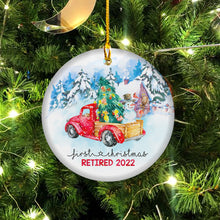 Load image into Gallery viewer, First Christmas Retired 2022 Ornament - First Christmas Retired Gifts - Retirement Ornament 2022 - 1st Xmas Retirement Ornaments