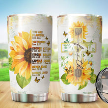 Load image into Gallery viewer, Gifts For Women - Sunflower Tumbler 20 Oz - You Are Inspiration You Are Beautiful Bible Verse Travel Mug For Best Friend Gifts - Women Gift For Christmas Holiday - Gifts For Mom, Aunt, Sister