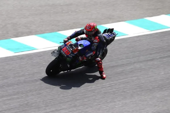 Fabio Quartararo racing for Monster Energy Yamaha at the 2024 MotoGP Malaysian Grand Prix