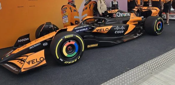 Lando Norris McLaren MCL38 Formula 1 race car