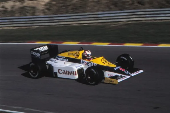 Nigel Mansell in the Canon Williams-Honda FW10