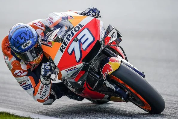 Álex Márquez riding his number 73 Repsol Honda at the 2020 Styrian Grand Prix