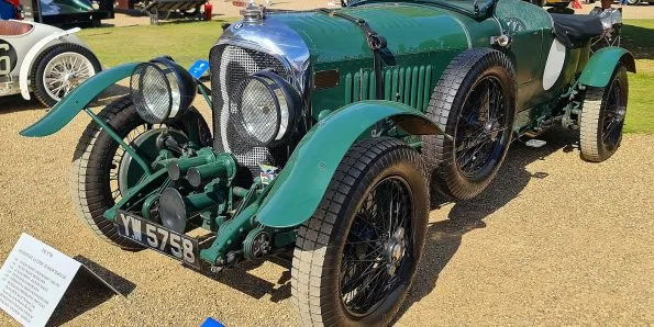 1928 Bentley 4½ Litre Le Mans car in British racing green