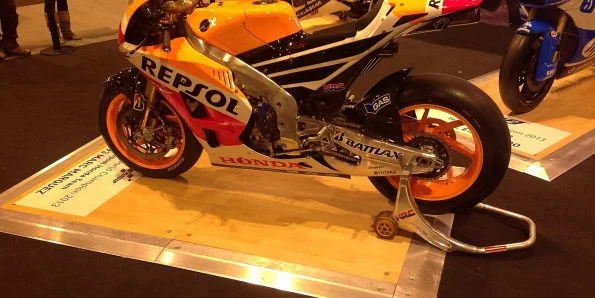 Marc Márquez riding the Repsol Honda RC213V in 2013