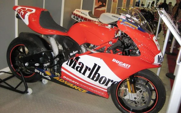 Ducati Lenovo Team Desmosedici GP3 race bike in 2003 debut season