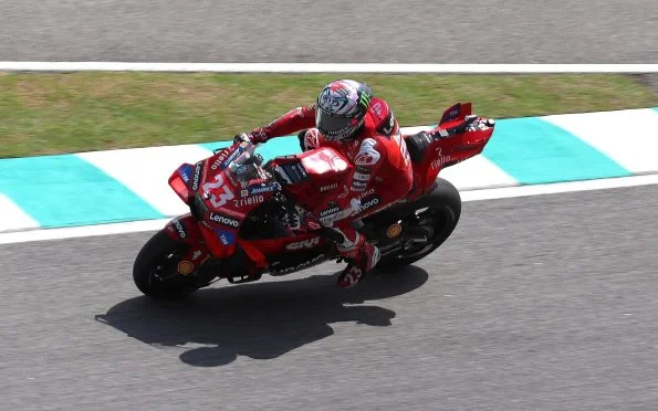 Ducati Lenovo Team motorcycle racing on track during the long championship wait era